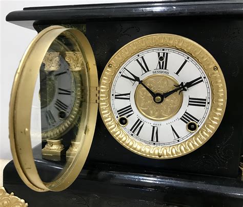 Antique Sessions Mantel Clock Exibit Collection