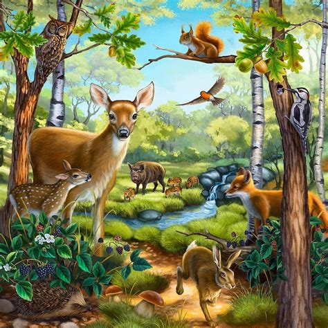 5d Diamond Painting Forest Deers Paint With Diamonds Art Crystal Craft