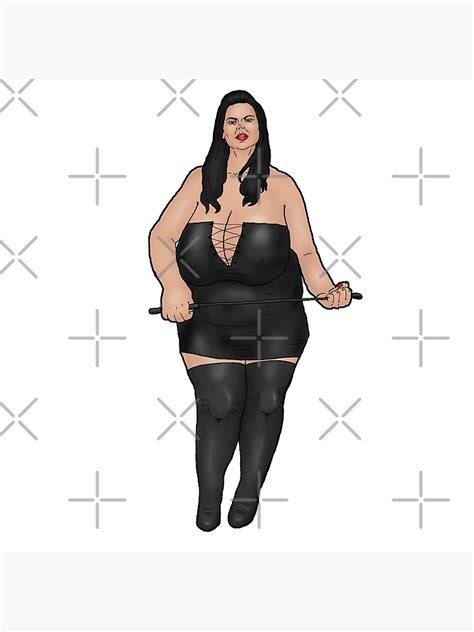 Strict BBW Dominatrix With Very Large Breasts Poster For Sale By PinUpsandPulp Redbubble