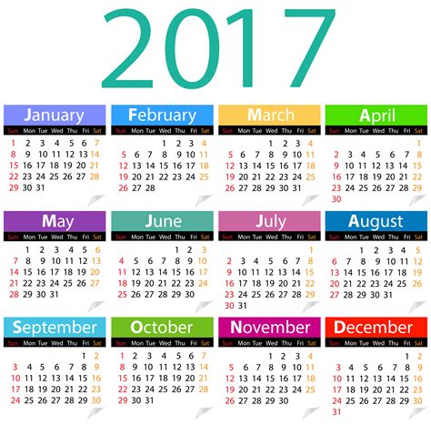 2017 Calendar Png Clip Art Image Gallery Yopriceville High Quality