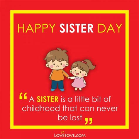 National Sister Day Best Wishes Status And Quotes Cute Status For Sister