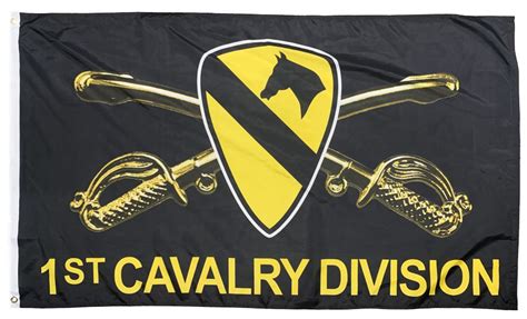 1st Cavalry Crossed Sabres 3×5 Flag I Americas Flags