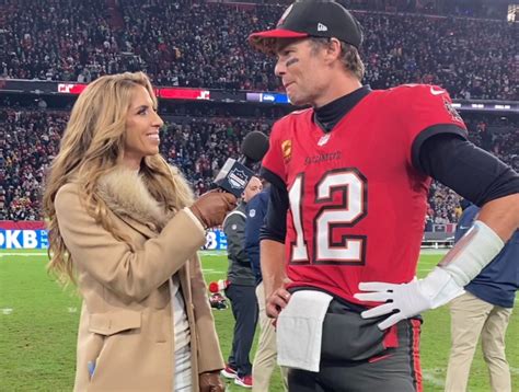 Reporter Sara Walshs Husband Matt Buschmann Thinks She Was Shooting Her Shot At Tom Brady