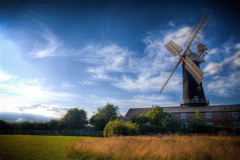 Windmill Farm Mill Wind Power Landscape Rustic