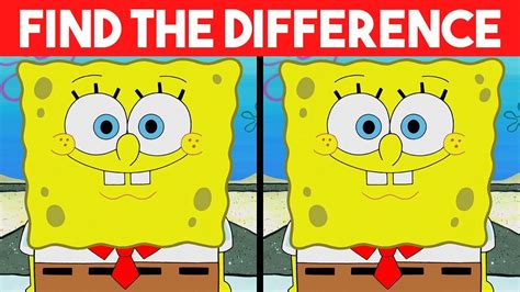 Bet You Cant Find The Difference 100 Fail Spongebob Cartoon