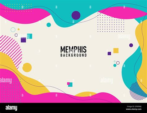 Colorful Modern Memphis Background Vector Illustration Abstract Background Stock Vector Image