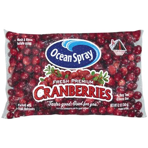 This is the exact recipe from the back of the bag of ocean spray cranberries. Ocean Spray Ocean Spray Cranberries Fresh | Hy-Vee Aisles ...