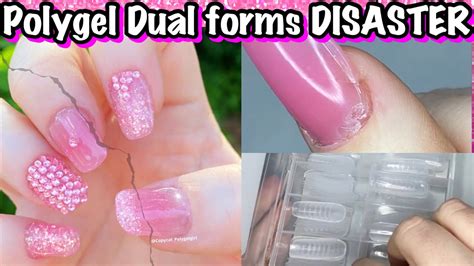 Polygel Dual Form Disaster Diy Nail Tutorials With A Beginner Not