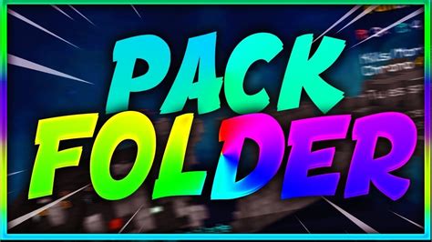 Premier Pack Folder 15 Packs Youtube