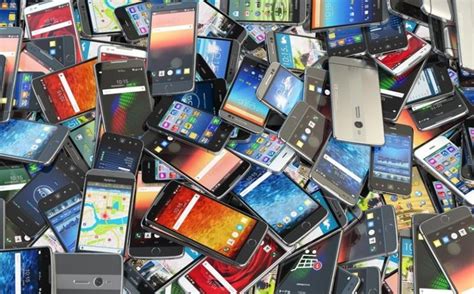 Bunch Of Mobile Phones Stock Image