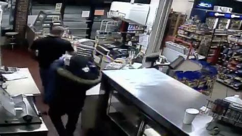 Video Shows Gas Station Clerk Fighting Off Armed Robber
