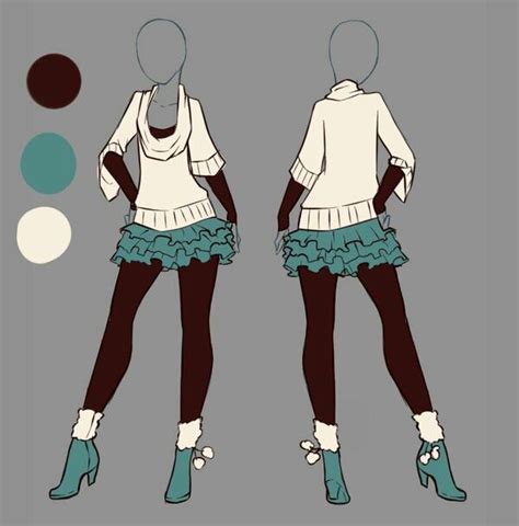 Rika Dono Manga Clothes Anime Outfits Fashion Design Drawings