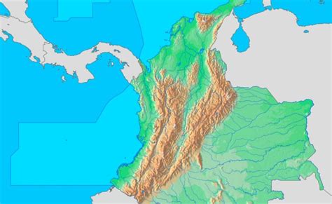 Como Hacer El Mapa Fisico De Colombia Con Relieve Y Rios Bilarasa