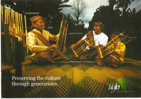 postcards of unesco intangible cultural heritage indonesia indonesian angklung