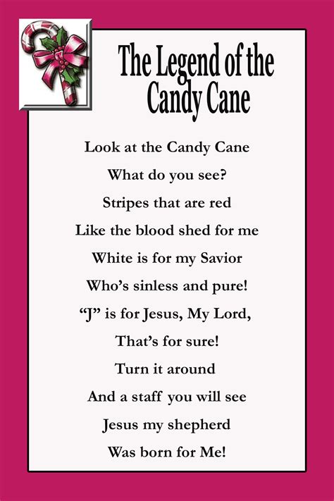 In this wonderfully animated adaptation of the legend of the candy cane, you'll discover a fascinating story of hope and the hidden meaning of a favorite. Search Results for "Candy Cane Jesus Poem" - Calendar 2015