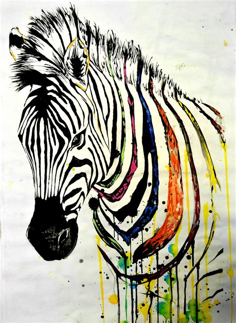 Zebra Art Animal Art Abstract Animal Art