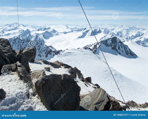 Winter Landscape For Skitouring In Otztal Alps In Austria Stock Image