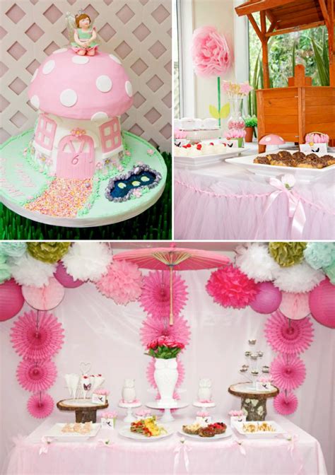 Karas Party Ideas Pink Fairy Girl Woodland Tinkerbell Birthday Party