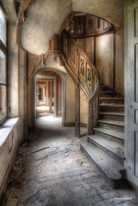 Cat Arzyna Stairs Beautiful Castles Abandoned Houses