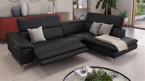 Stella Echtleder Ecksofa Design Couch In Leder Sofanella