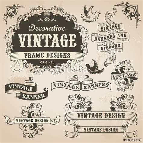Vintage Banner Vector Free At Collection Of Vintage