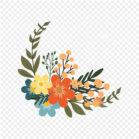 Free Flowers Vector Free Vector Floral Hand Drawn Set Free Download