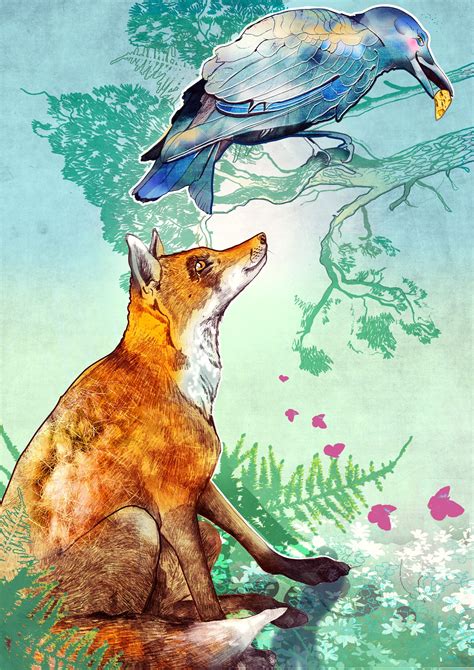 The Aesops Fable The Fox And The Crow Available To Buy As A Limited
