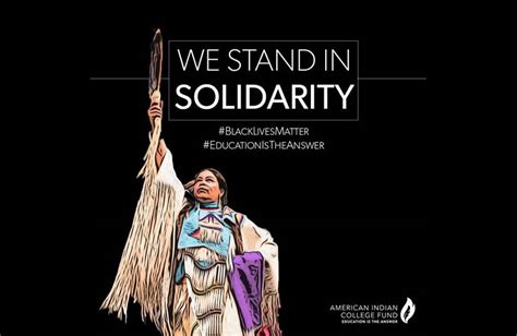 We Stand In Solidarity American Indian College Fund Issues Statement