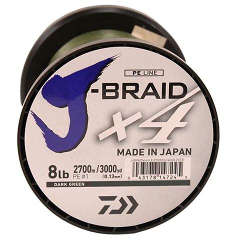 J Braid X Braided Line Yards Lbs Tested Diameter
