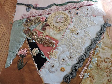 Crazy Quilt Crazy Patchwork Crazy Quilts Hand Embroidery