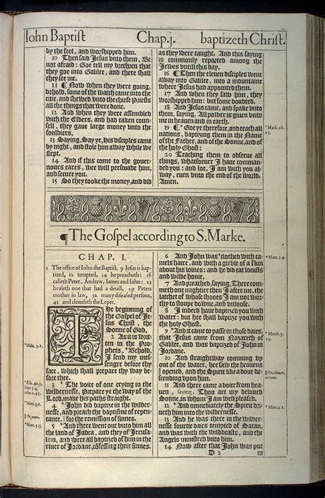 The Gospel According To S Matthew Original 1611 Kjv