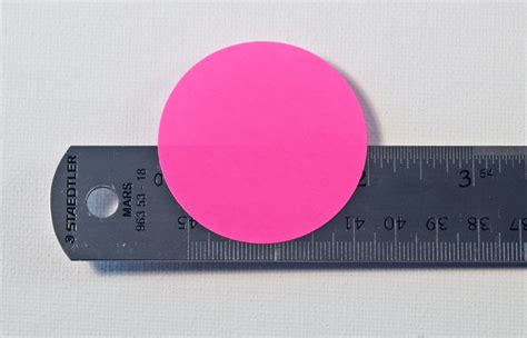 Round 2 Inch Pink Fluorescent Labels 50 Sheets P4220