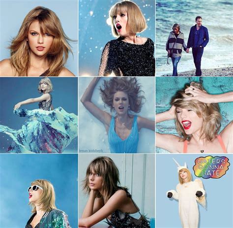 Taylor Swift Blue Collage