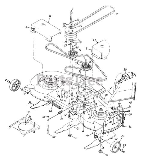 Huskee 13as673h131 Huskee Lawn Tractor 1999 Tractor Supply Deck