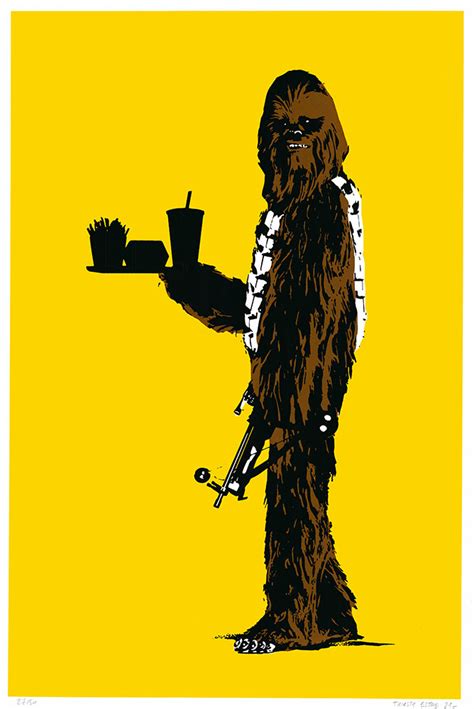 Chewbacca Fast Food By Thirsty Bstrd Print Club London