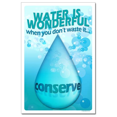 Ai Wp336 Water Is Wonderful When You Dont Waste It Conserve Water