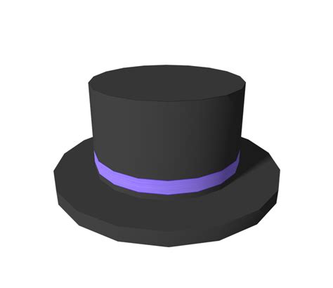 Pc Computer Roblox Purple Banded Top Hat The Models Resource
