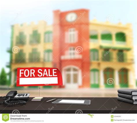 Table Top And Blur Building Background Stock Image Image Of Office