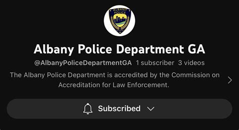 Check Out Our New Youtube Albany Ga Police Department