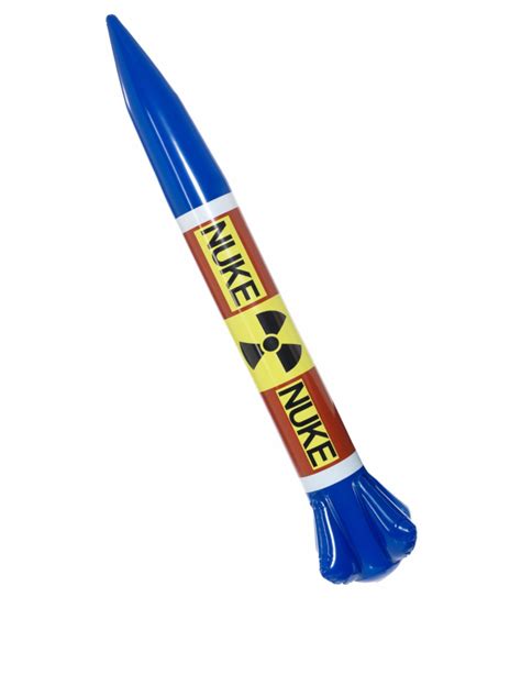 Faltbare Nuklear Rakete Accessoire Blau Gelb 87x13 Cm Günstige