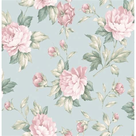 brewster home fashions gabriela blue floral wallpaper the home depot canada