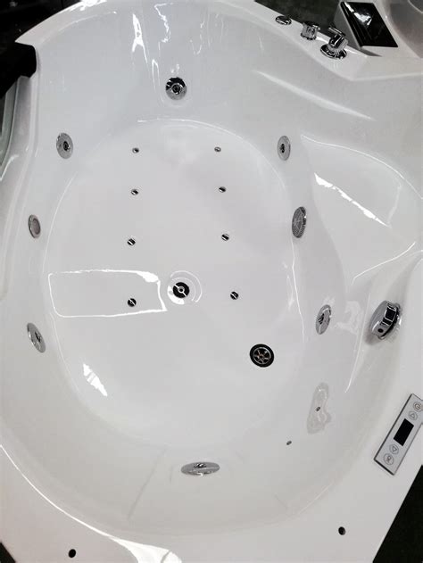 2 Person Corner Hydrotherapy Whirlpool Bathtub Spa Massage Therapy Hot