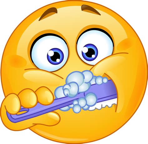 Brushing Teeth Emoji Decal