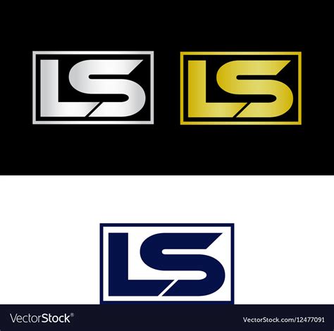 Ls Initials Royalty Free Vector Image Vectorstock