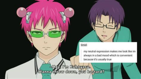 Two Anime Characters With Pink Hair And Green Glasses One Is Holding A