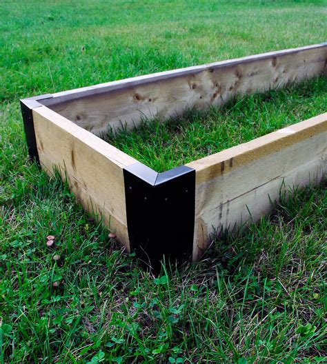 Fast and easy connection to wood boards, sold separately. Large Corner Brackets Raised Bed Bedding Vegetable Planter Box Garden x 4 -Black | eBay