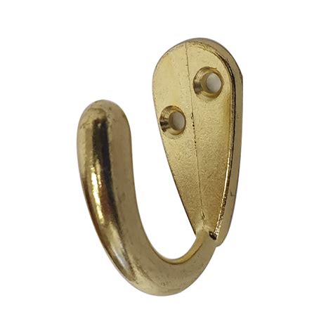 Coat Hook Single Brass Plated Cashbuild