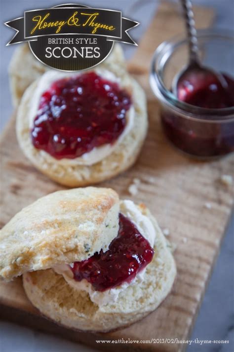 Honey And Thyme British Style Scones Eat The Love