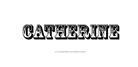 Catherine Name Tattoo Designs