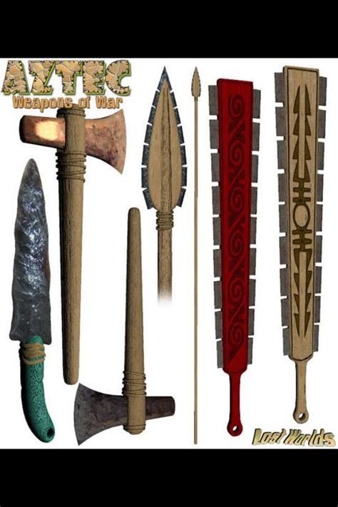 Aztec Weapons Aztecs Pinterest
